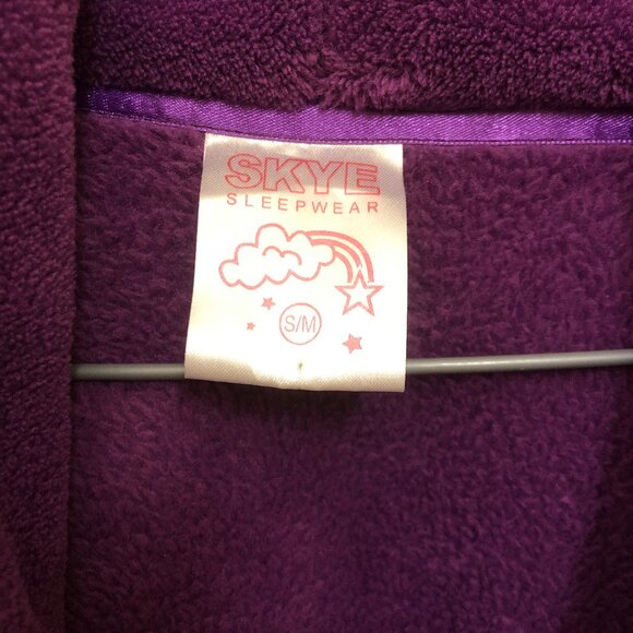 SKYE Sleepwear - Cozy purple robe with belt & with two front pockets - Size S/M - Picture 3 of 5